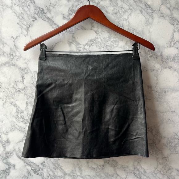 Jitrois SOLO Mini Skirt in Stretch Leather Size 36 - Picture 8 of 9